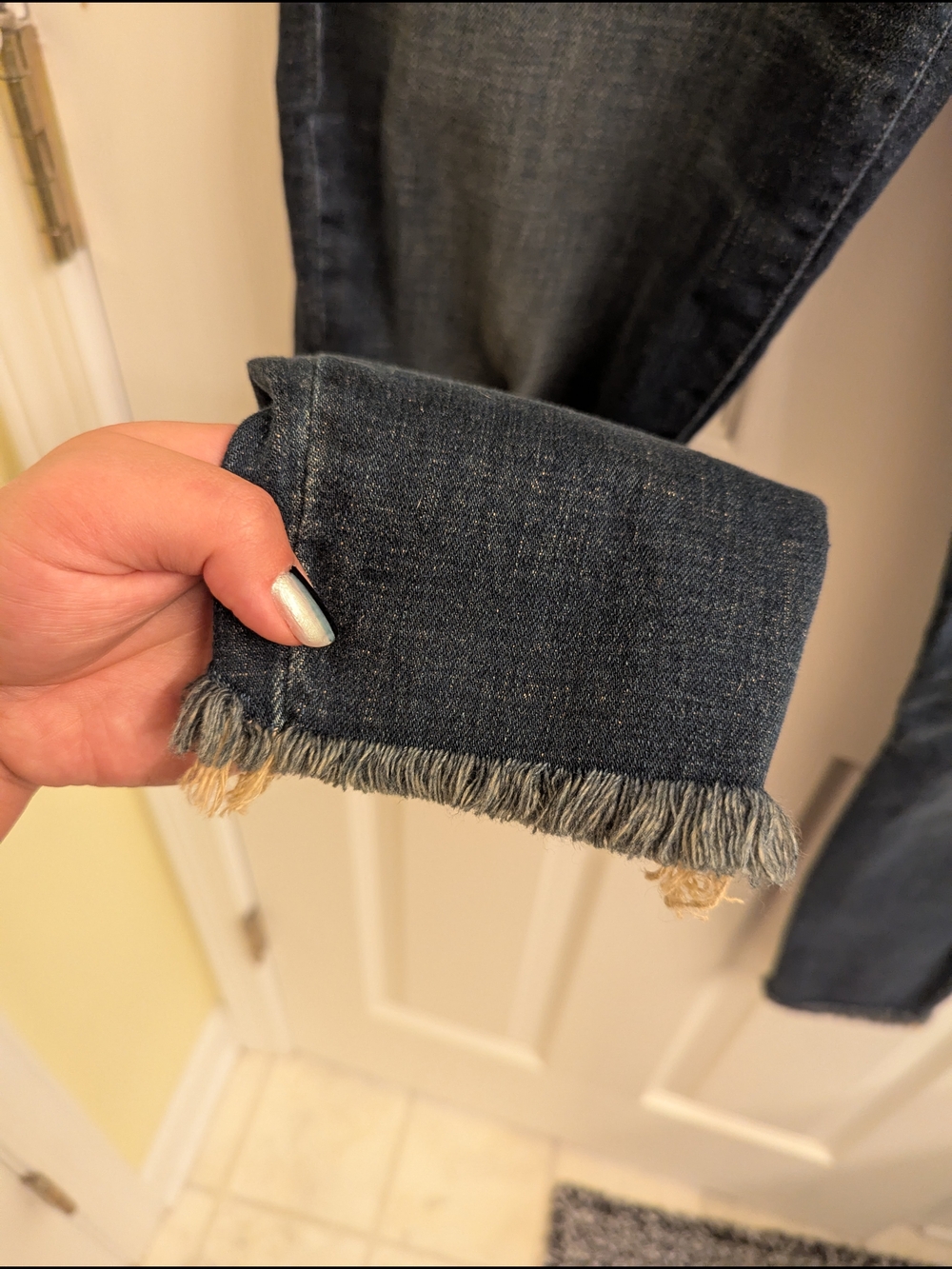 Lucky Brand Dark Wash High-Rise Slim Jeans - Picture 3 of 4